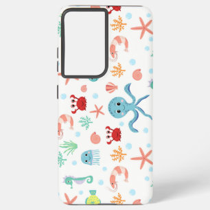 Zee Wereldpatroon Samsung Galaxy Hoesje