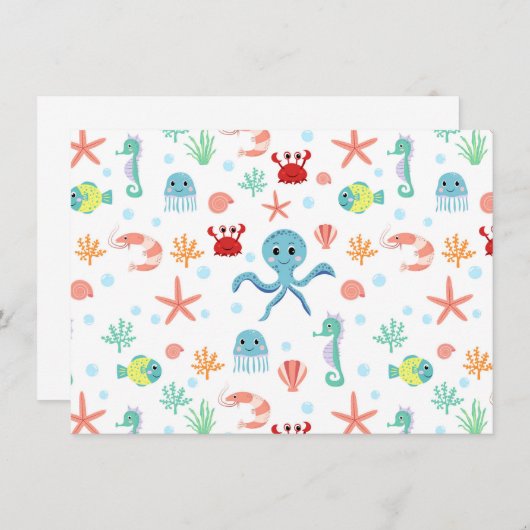 Zee Wereldpatroon Save The Date (Voorkant / Achterkant)