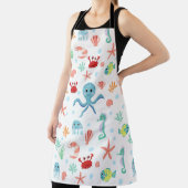 Zee Wereldpatroon Schort (Insitu)