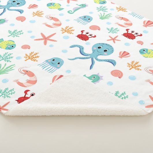 Zee Wereldpatroon Sherpa Deken (3/4)