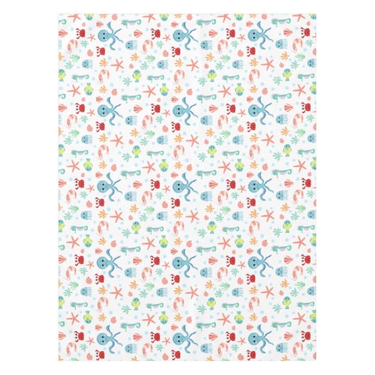 Zee Wereldpatroon Tafelkleed (Voorkant)