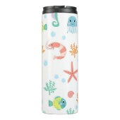 Zee Wereldpatroon Thermosbeker (Achterkant)