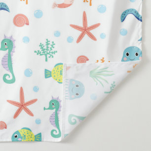 Zee Wereldpatroon Wandkleed