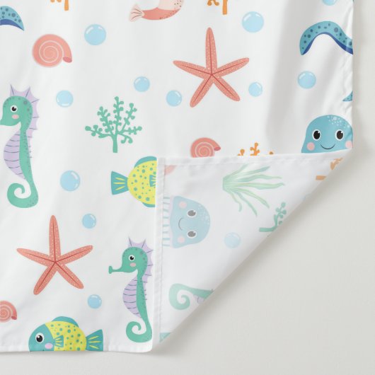 Zee Wereldpatroon Wandkleed (Detail)