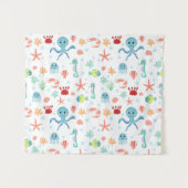 Zee Wereldpatroon Wandkleed (Voorkant (horizontaal))