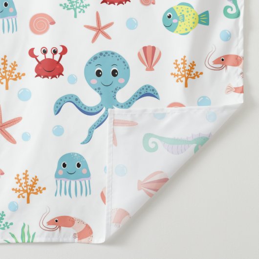 Zee Wereldpatroon Wandkleed (Detail)