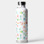 Zee Wereldpatroon Waterfles (Rechts)