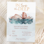 Zee Whimsical Ocean Pirate Tweede Verjaardag Kaart