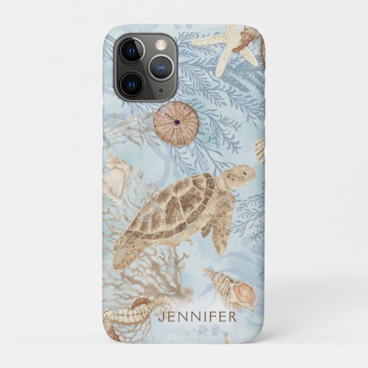 Zee Whispers Schildpad Zeepaardje Starfish geperso Case-Mate iPhone Case (Achterkant)