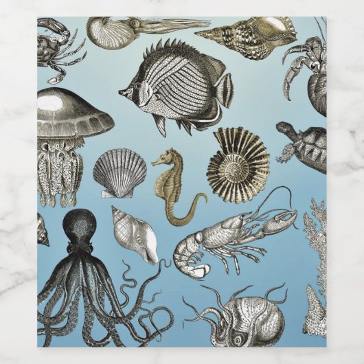 Zee Wijn Etiket (Enkel label)