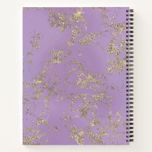 Zee Witch Collage Paars & Gold Notitieboek (Achterkant)