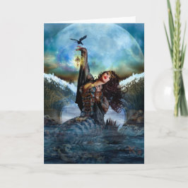 Zee Witch Digital Art Blank Note Kaart