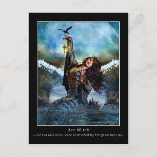 Zee Witch Digital Art Briefkaart