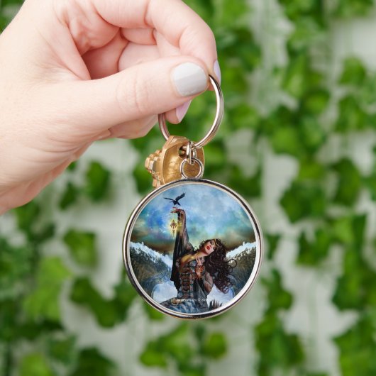 Zee Witch Magical Mermaid Round Art Sleutelhanger (Hand)