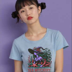 Zee Witchery Octopus Siren Beach T-shirt