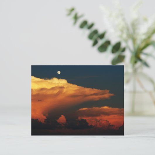 Zee wolken briefkaart (Staand voorkant)