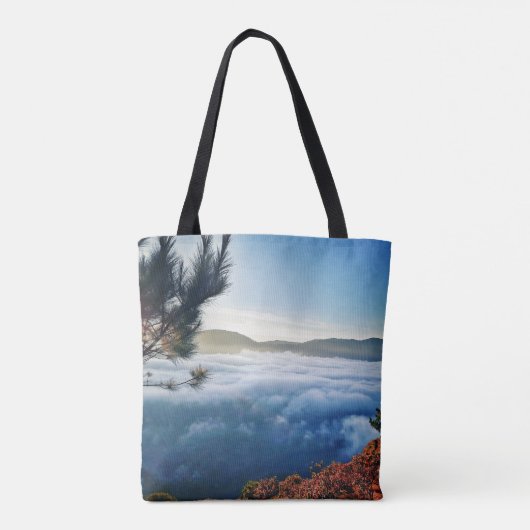 Zee wolken tote bag (Achterkant)
