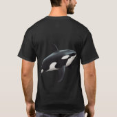 Zee Wonder Black Whale T-shirt (Achterkant)
