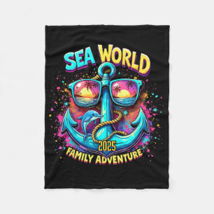 Zee World 2025 Ocean Explorer Herinneringen Famili Fleece Deken