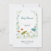 Zee World Baby shower Uitnodiging Kaart (Voorkant)