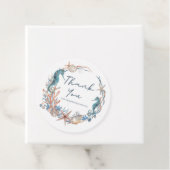 Zee Wreath | Beach Seahorse Shells Dankuwel Bedankjes Labels (In situ)