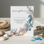 Zee Wreath | Beach Weddenschap Reception Informatiekaartje