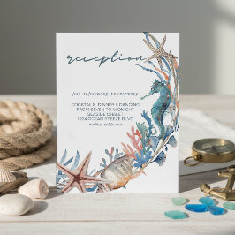 Zee Wreath | Beach Weddenschap Reception Informatiekaartje