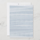 Zee Wreath | Rustige Beach Monogram Weddenschap Kaart (Achterkant)