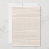 Zee Wreath | Rustisch Beach Monogram Baby shower Kaart (Achterkant)