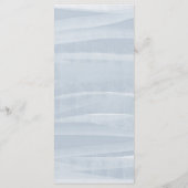 Zee Wreath | Tropisch strand Waterverf bruiloft Menu (Achterkant)