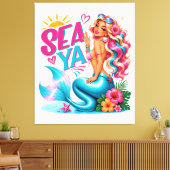 Zee Ya-100% Aanpasbaar Omwikkeld Canvas (Glans) Afdruk (Insitu (Woonkamer))