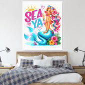 Zee Ya-100% Aanpasbaar Omwikkeld Canvas (Glans) Afdruk (Insitu (Slaapkamer))
