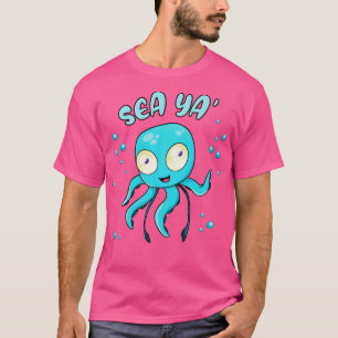 Zee Ya Schattigee Octopus Chibi Kraken Kawaii Squi T-shirt