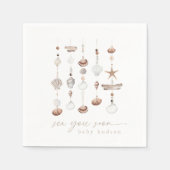 Zee You Soon Boho Beach Baby shower Servet (Voorkant)