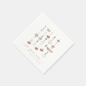 Zee You Soon Boho Beach Baby shower Servet (Hoek)