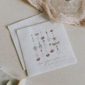 Zee You Soon Boho Beach Baby shower Servet