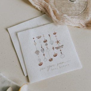 Zee You Soon Boho Beach Baby shower Servet