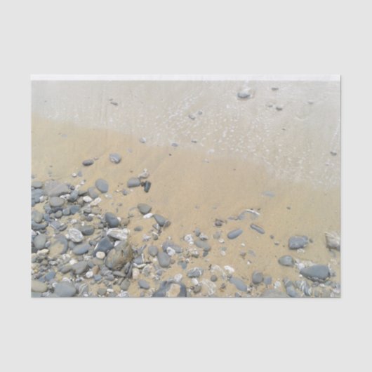 Zee, zand en keel tissuepapier (Voorkant)