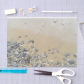 Zee, zand en keel tissuepapier (Craft)