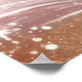 *~* Zee Zand Glitter AP60 Oceaan Kuststrand Golf Poster (Hoek)