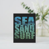 Zee Zand Surf Briefkaart (Staand voorkant)