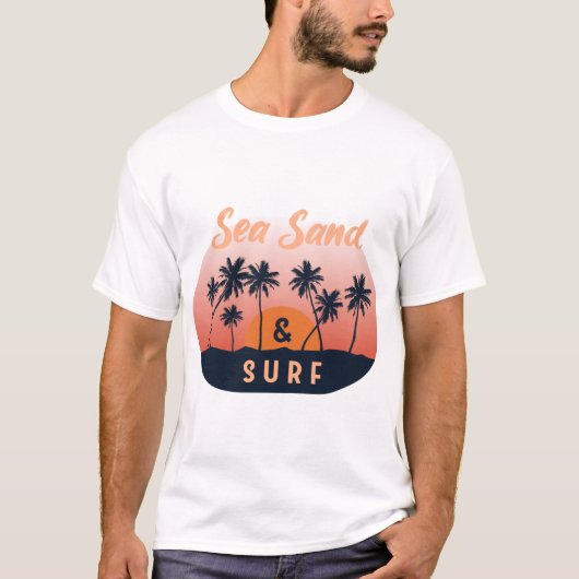Zee Zand Surf T-shirt (Voorkant)