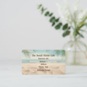 Zee Zand van de Oostzee-Waterverf Visitekaartje (Staand voorkant)