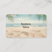 Zee Zand van de Oostzee-Waterverf Visitekaartje (Achterkant)