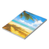 zee zandpalmen - strand notitieblok (Linkerzijde)