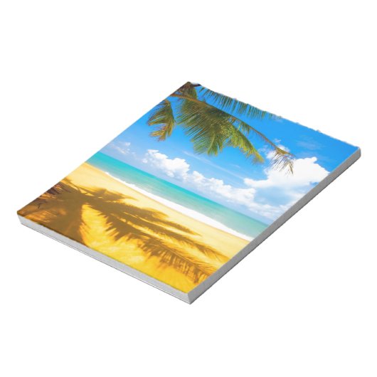 zee zandpalmen - strand notitieblok (Linkerzijde)