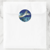 Zee - Zee schildpad Ronde Sticker (Tas)