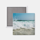 Zee Zeegezicht Golven Strand Magneet (Voorkant / Achterkant)