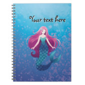  Zee Zeemeermin Gepersonaliseerde Spiraal Notitieb Notitieboek (Voorkant)