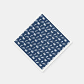 Zee Zeepaardpatroon van zeepaardkorren Servet (Hoek)